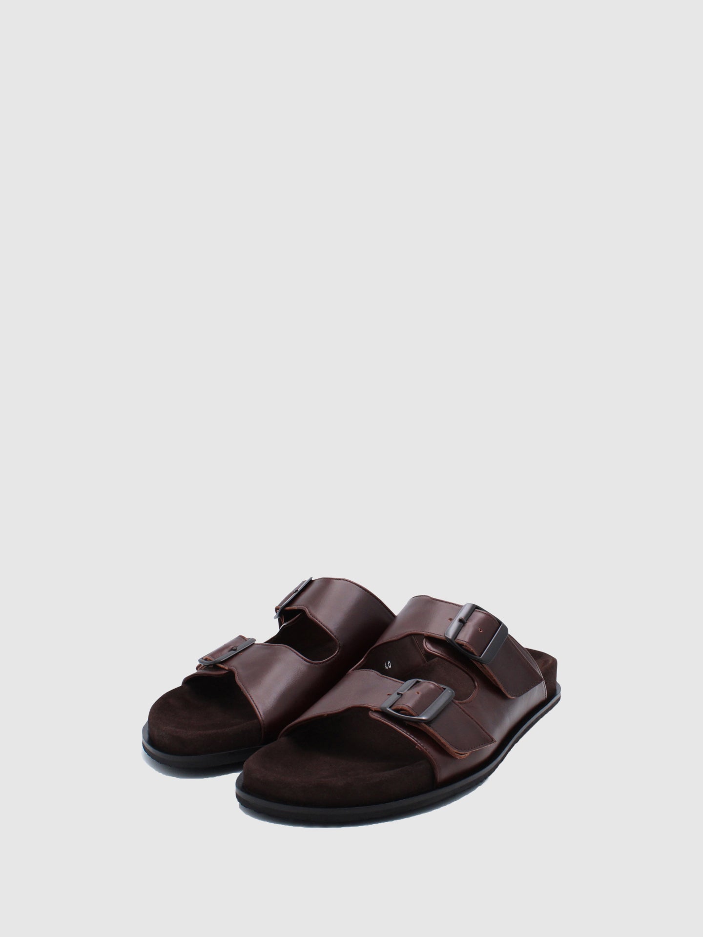 JJ Heitor Mules com Fivela Impact Cognac